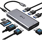 Hub USB C, Stations d'accueil USB C Double Moniteur, 9 en 1 Adaptateur multiport vers 2 HDMI, DP/DisplayPort, PD 100W, ...
