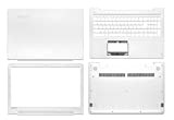HuiHan Coque de rechange pour Lenovo Ideapad 310S-15 310S-15ISK/IKB 510S-15ISK/IKB Paumrest (Blanc A+B+C+D)