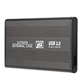 HUIOP Boîtier de boîtier de Disque Dur USB 3.0 HDD SSD SATA Externe Portable Superspeed en Aluminium 2.5",Boîtier HDD