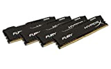 HyperX - HX424C15FBK4/16 - FURY DDR4 16Go (Kit 4x4Go), 2400MHz CL15 DIMM XMP - Noir