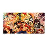 I3C Anime Tapis de Souris One Piece Luffy Roronoa Zoro Nami Tapis de Souris Ordinateur Portable PC Base en Caoutchouc ...