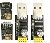 ICQUANZX Module émetteur-récepteur sans fil WiFi série ESP8266 ESP-01 avec adaptateur USB vers ESP8266 pour Arduino UNO R3 Mega Nano ...