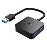 ICZI Hub USB 3.0 4 Ports, Data Hub pour Transfert de données 5Gb/s, Compatible avec Windows XP/Vista / 7/8 / ...