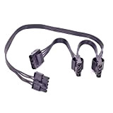 iHaospace Câble d'alimentation modulaire 1 à 3 ports PSU 5 broches vers 4 broches Molex pour Cooler Master G450M G550M ...