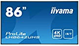 iiyama LH8642UHS-B3 Affichage de Messages Panneau Plat de signalisation numérique 2,17 m (85.6") IPS 4K Ultra HD Noir Intégré dans ...