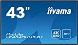 iiyama Prolite LE4340UHS-B1 Moniteur grand format 43" AMVA 4K UHD VGA/HDMI Utilisation 18/7 Noir
