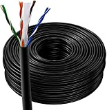 Ikbc Câble réseau Ethernet en vrac 50 m 100 m | CAT6 AWG23, CCA, UTP | Blanc (100 m)