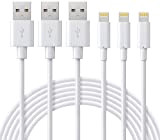 ilikable Lot de 3 Câble iPhone 2M Cable Chargeur iPhone Certifié MFi Câble Lightning avec Connecteur Résistant Charge Rapide Compatible ...