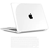 INESEON Coque Compatible avec MacBook Air M2 13,6 Pouces 2022 A2681, Coque Rigide Mince en Plastique + Housse de Clavier ...