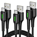 INIU Cable USB C, (0,5+1+3 m) 3.1A QC3.0 Câble de Chargeur USB de Type C à Charge Rapide, Cordon de ...