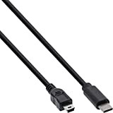 InLine 0.5m, USB2.0-C/USB2.0 Mini-B câble USB 0,5 m USB C Mini-USB B Noir - Câbles USB (USB2.0-C/USB2.0 Mini-B, 0,5 m, ...