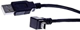 InLine 34105 Câble mini USB 2.0 mâle A vers fiche mini B (5 broches) coudé à 90° Noir 0,5 m
