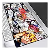 ITBT Fairy Tail 700x300mm Tapis de Souris XL Multifonction Gaming Mousepad XL Grand sous Main, Anime Souris 3mm Bureau Anti-Glissant ...