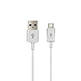 iTechCover® Câble USB de charge/chargeur pour écouteurs Audio Technica ATH-CKR7TW Blanc/Micro-USB (1 m)