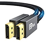 IVANKY Câble DisplayPort, [Certifié VESA] Supporte 4K@60Hz, 2K@144Hz, 2K@165Hz, avec FreeSync et G-Sync, pour ASUS, Dell, Acer, Carte Graphique GTX, ...