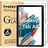 ivoler Pack de 2 Verre Trempé pour Samsung Galaxy Tab A8 10.5 Pouces 2021, Film de Protection d’écran - Anti ...
