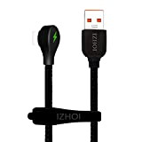 IZHOI Cable USB C,Cable usb c charge rapide avec LED, Max 6A 66W cable usb type c compatible avec Galaxy ...