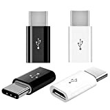 iZhuoKe 4 Pièces USB C Adaptateur,Adaptateur USB C vers Micro USB Connecteur Type C Male vers Micro USB Femelle,Adaptateur Micro ...
