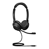 Jabra Evolve2 30 Casque Stéréo Anti-Bruit Certifié Microsoft Teams avec Technologie D'appel à 2 Microphones - Câble USB-C - Noir