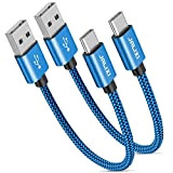 JALIXI Cable USB C Court [30CM Lot de 2], 3A Cable USB C Charge Rapide, Résistant Câble Chargeur USB C ...