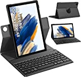 JANOLTY Clavier pour Samsung Galaxy Tab A8 10.5, AZERTY Bluetooth sans Fil Clavier pour Galaxy Tab A8 2021 10.5" (X200/X205/X207) ...