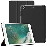 JETech Coque pour iPad Mini 1/2/3, Housse étui Arrière Rigide de Protection Support de Tablette Soft-Touch, Veille/Réveil Automatique (Noir)