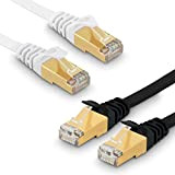 JONIFUN Câble Ethernet Cat 7 Câble Réseau 10Gbps avec 650 MHz - Fiches RJ45 - U/FTP Blindage - Compatible cat5/cat5e/cat6 ...