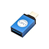 JPL A-01 Adaptateur Compact Universel Plug & Play USB-A vers USB-C pour Transfert de données à Haute Vitesse - Bleu/argenté