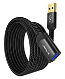 JSAUX Câble Rallonge USB 3.0 2M [2PACK] Câble Extension USB 3.0 Mâle A vers Femelle A 5Gbps Compatible pour Clé ...