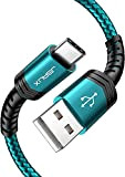 JSAUX Câble USB C (1+2M Lot de 2) 3,1A Durable Chargeur USB C Cable USB Type C Charge Rapide Nylon ...