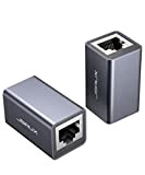 JSAUX Coupleur RJ45, (lot de 2) Adaptateur d'extension Ethernet Coupleur Ethernet Connecteur LAN Compatible avec les câbles LAN, les câbles ...