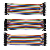 Jumper Wire Câble 3 x 40 pcs Chaque 20 cm,Câbles Breadboard 3 en 1,Mâle vers Femelle, Mâle vers Mâle, Femelle ...