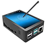 Jun_Electronic pour Raspberry Pi 4 Écran Tactile avec étui, Écran Tactile 3,5 Pouces avec Ventilateur, Écran de Jeu TFT LCD ...