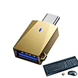 JUNIPI Adaptateur de Chargeur USB de Type C, Adaptateur OTG 2 en 1 USB Type C mâle vers USB 3.0 ...