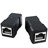 KabelDirekt – 2 coupleurs LAN – Adaptateurs Ethernet & connecteurs réseau (Deux Prises RJ45, Permet de Relier et Prolonger Simplement ...