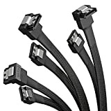 KabelDirekt – 3 câbles SATA-3 6 GB/s – 30 cm, coudé à 90° (câble de données, 6 Gbit/s, SATA-III/Serial-ATA, connecteurs ...