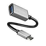 KabelDirekt – Adaptateur OTG – 0,15m – (USB A 3.0 sur connecteur USB C, Convient pour de disques durs, lecteurs ...
