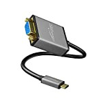 KabelDirekt – Adaptateur USB C sur VGA – 0,15 m – (jusqu'à 1920 x 1200 / 60 Hz, USB C 3.1 und Thunderbolt 3, ...