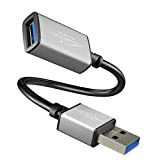 KabelDirekt – Câble de rallonge USB A 3.0 – 0,15m – (connecteur USB A sur Port USB A, Convient pour ...