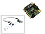 KALEA-INFORMATIQUE © - Carte Controleur Mini PCI EXPRESS (MiniPCIE) - 1 PORT LAN GIGABIT ETHERNET - CHIPSET REALTEK RTL8111