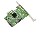 KALEA INFORMATIQUE © - Carte Contrôleur PCI Express (PCI-E) - 4 Ports SATA 3 (SATA III) - CHIPSET Marvell 88SE9215 ...