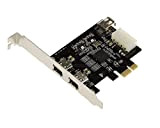 KALEA INFORMATIQUE Carte Contrôleur PCIE FIREWIRE 400 IEEE1394A sur Port PCI Express 1x (PCI-E) 2+1 Sorties Chipset TI XIO2213BZAY. avec ...