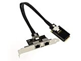 KALEA-INFORMATIQUE Carte Mini PCI Express (MiniPCIE) - 2 Ports RJ45 LAN GIGABIT ETHERNET - CHIPSET Intel I350 - mPCIe NIC ...