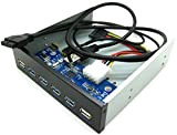 KALEA INFORMATIQUE © - Façade Avant 4 Ports USB 3.0 + 2 Ports USB 2.0 - pour Emplacement CDROM 5.25" ...