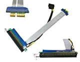 KALEA INFORMATIQUE © - Riser PCI Express 1 Port PCI-E 1x / 16x - Souple - avec Reprise d'alimentation sur ...