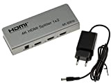KALEA INFORMATIQUE Splitter HDMI 2.0 4K 60Hz alimenté 1 vers 2 Ports - Support CEC et Management EDID - Boitier ...