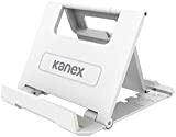 KANEX - FOLDSTD Pack de 2 Supports Pliables de Bureau pour Smartphone/Tablette 10'' - Blanc