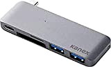 Kanex iAdapt 5 en 1 Hub Multiport USB-C avec Alimentation USB-C, SD, Micro SD, USB 3.0 Space Grey Aluminium Adaptateur ...