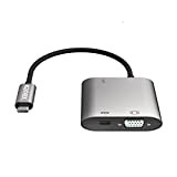 Kanex K181-1278 Hub USB-C avec Fonction de Charge pour Apple MacBook Pro 15"/13" 2016-2018, Chromebook etc. [VGA & USB-A 3.0 ...