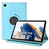 KATUMO Coque pour Samsung Galaxy Tab A8 10.5" 2022 (SM-X200/X205) Ultra Mince Cuir Housse Protection avec 360° Rotatif Étui Flip ...